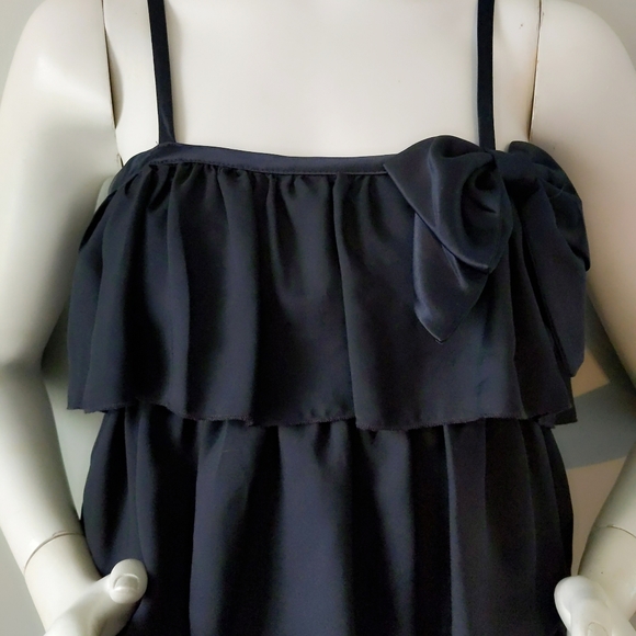 Erin Fetherston Target Black Tiered Bow Flapper Mini Dress 3 - Picture 2 of 6
